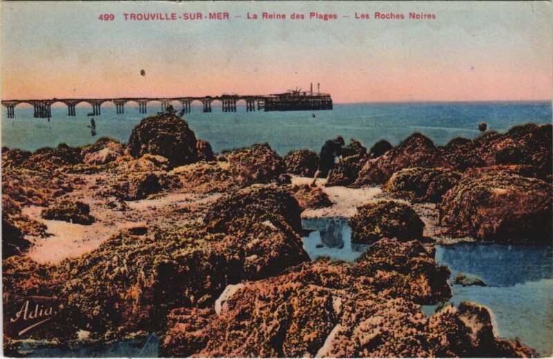 Carte postale ancienne Trouville Les Roches Noires