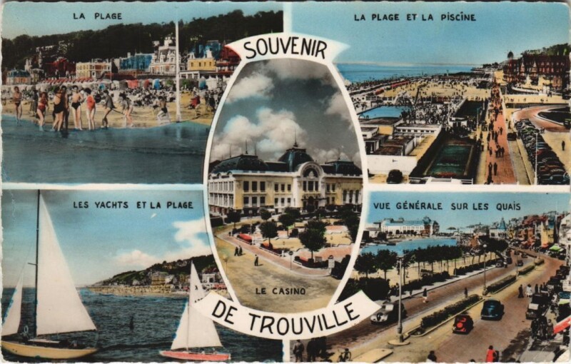 Carte postale ancienne Trouville souvenir
