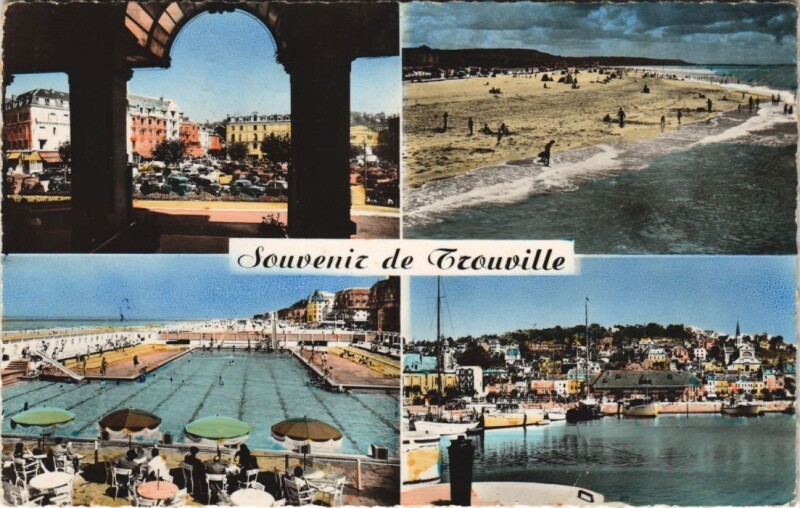 Carte postale ancienne Trouville souvenir