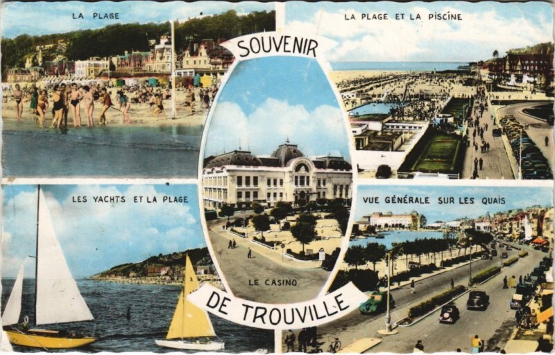 Carte postale ancienne Trouville souvenir