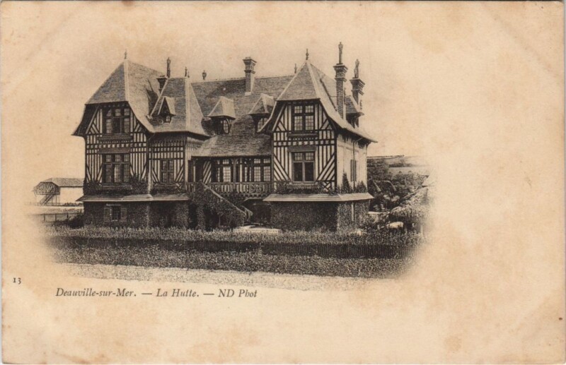 Carte postale ancienne Deauville La Hutte à Deauville