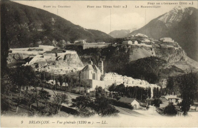 Carte postale ancienne Briancon Vue Generale France