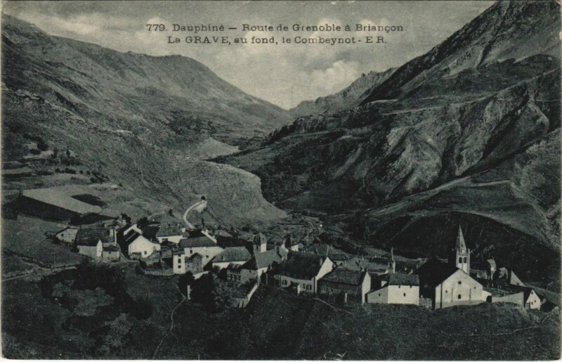 Carte postale ancienne Briancon Route de Grenoble France