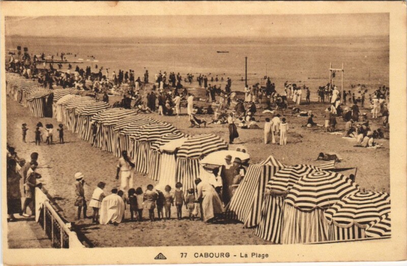 Carte postale ancienne Cabourg La Plage à Cabourg