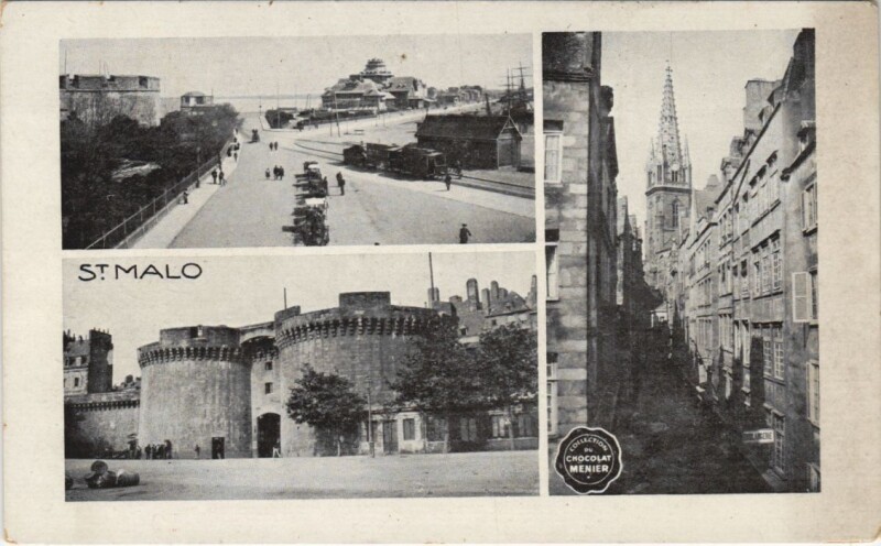 Carte postale ancienne Saint Malo souvenir à Saint-Malo