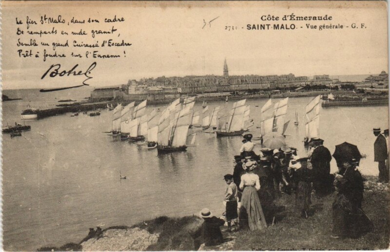 Carte postale ancienne Saint Malo vue generale à Saint-Malo