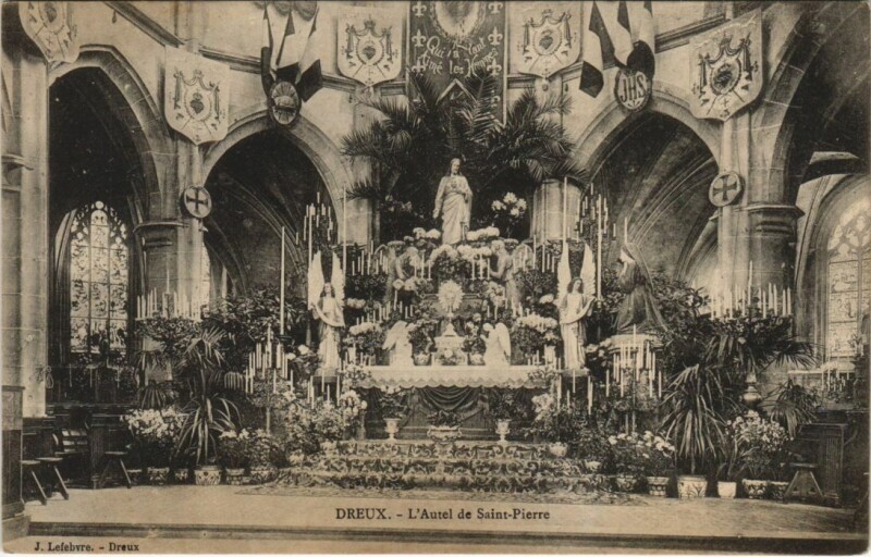 Carte postale ancienne Dreux Autek de Saint-Pierre France à Dreux