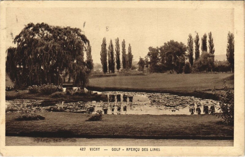 Carte postale ancienne Vichy Golf, apercu des Links France à Vichy