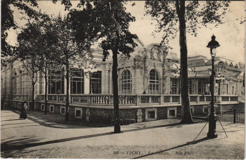 Carte postale ancienne Vichy Le Casino France à Vichy