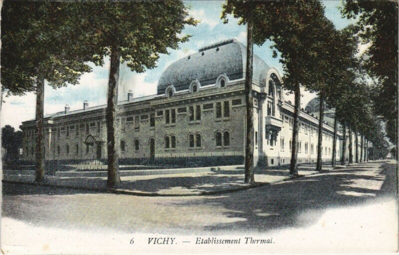 Carte postale ancienne Vichy Etablissement Thermal France à Vichy