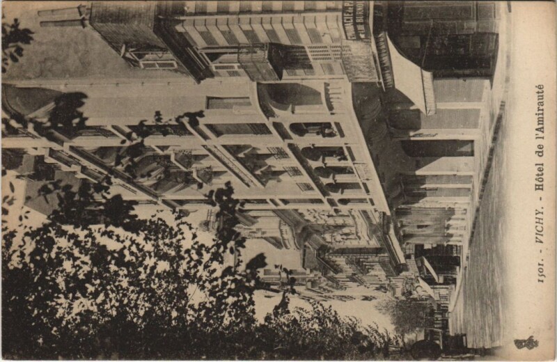 Carte postale ancienne Vichy Hotel de l'Amiraute France à Vichy