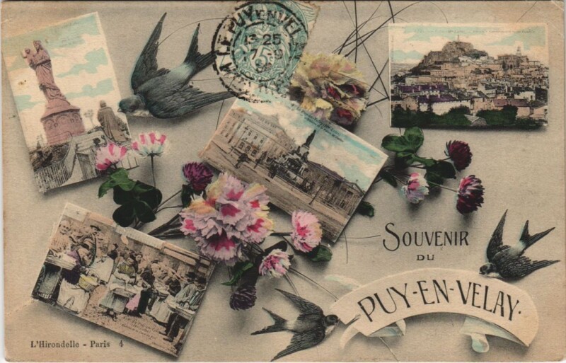 Carte postale ancienne Souvenir du Puy en Velay