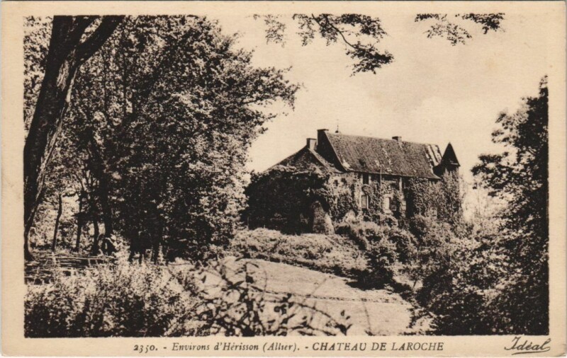 Carte postale ancienne Herisson Environs - Chateau de Laroche