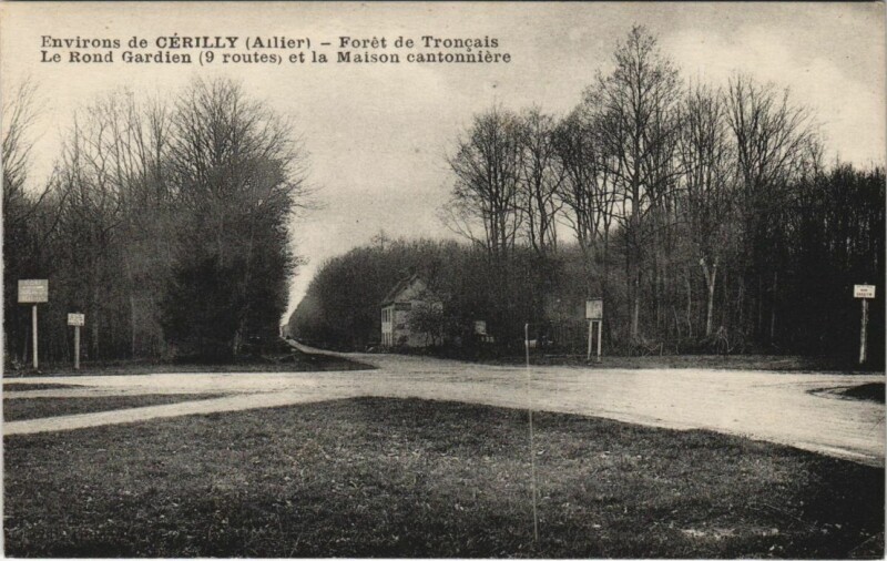 Carte postale ancienne Cerilly Environs - Foret de Troncais - Le Rond Gardien