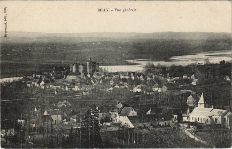 Carte postale ancienne Billy Vue Generale à Billy