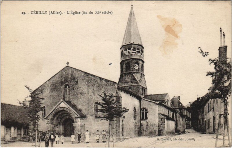 Carte postale ancienne Cerilly L'Eglise