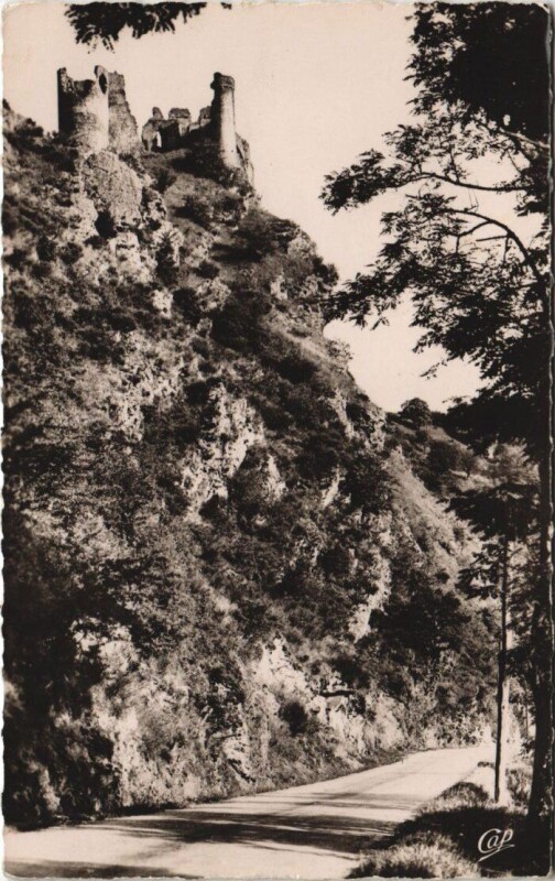 Carte postale ancienne Valle de la Sioule Le Chateau Rocher