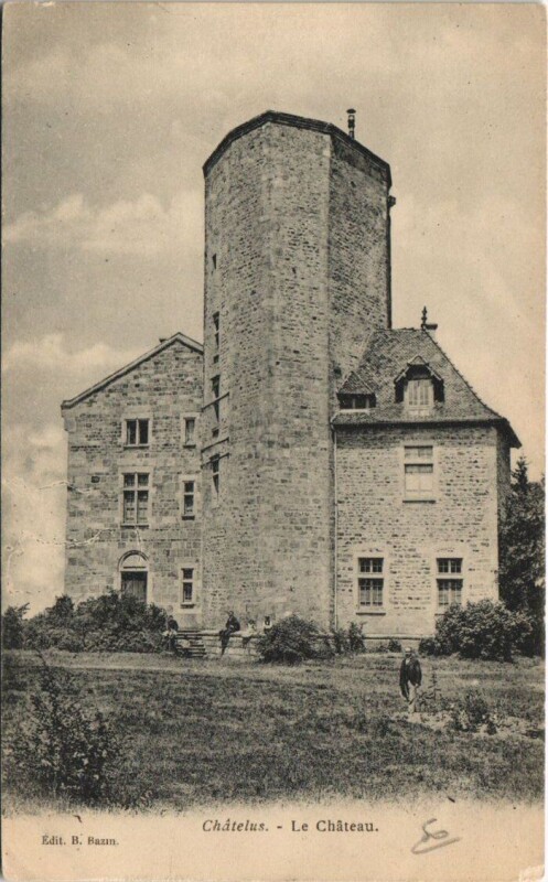 Carte postale ancienne Chatelus Le Chateau