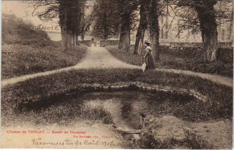 Carte postale ancienne Tanlay Bassin de Narmond France à Tanlay