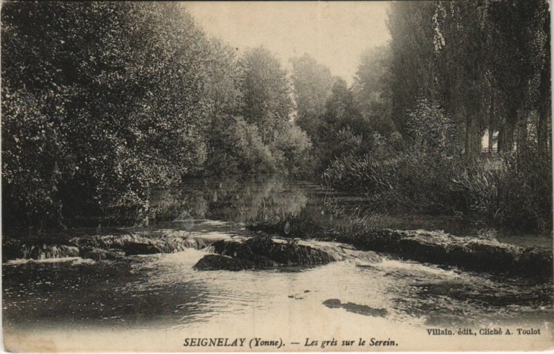 Carte postale ancienne Seignelay Les Gres sur le Serein à Seignelay