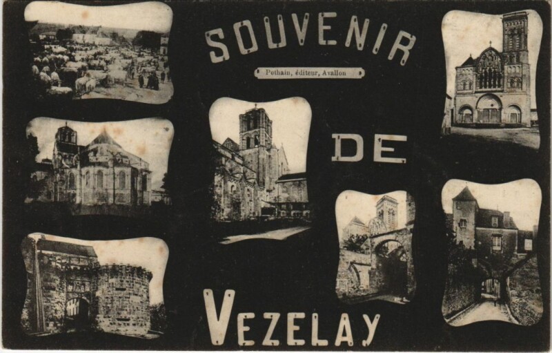 Carte postale ancienne Vezelay Scenes