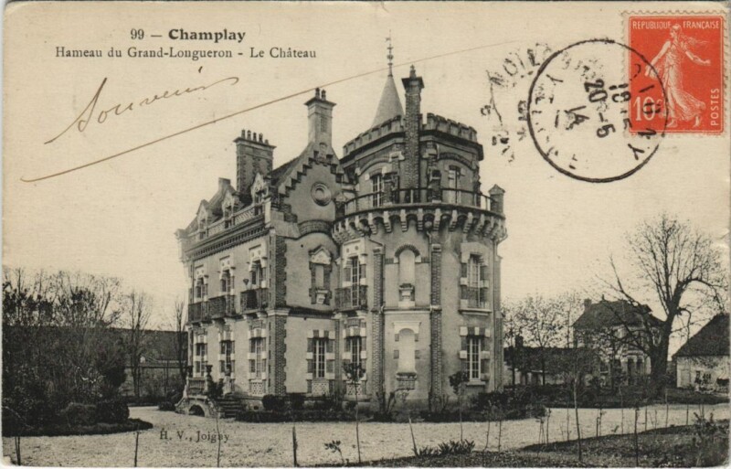 Carte postale ancienne Champlay Le Chateau France à Champlay