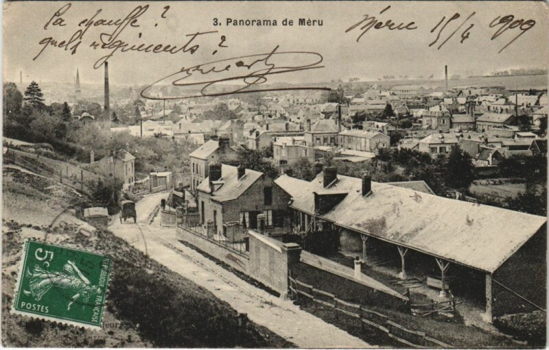 Carte postale ancienne Meru Panorama