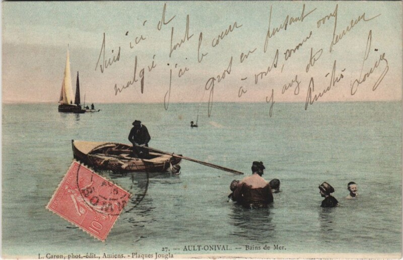 Carte postale ancienne Ault Bains de Mer