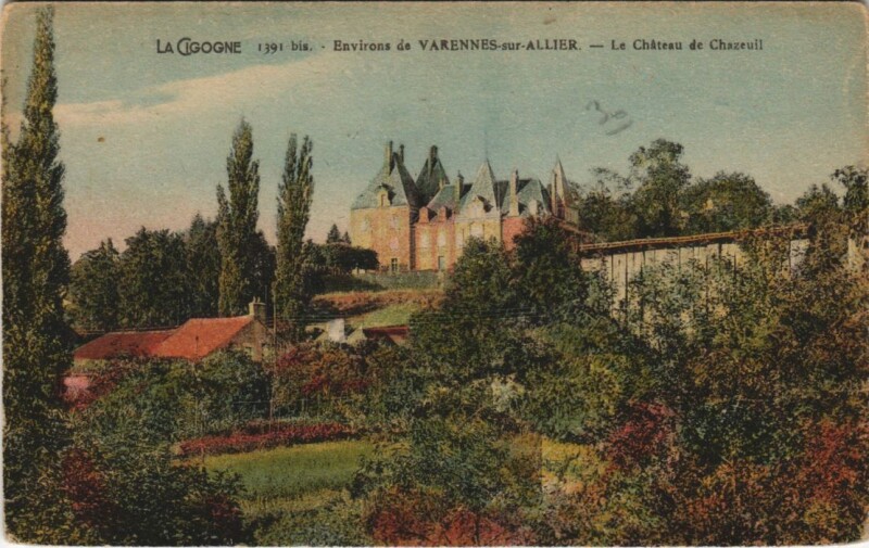 Carte postale ancienne Chateau de Chazeuil