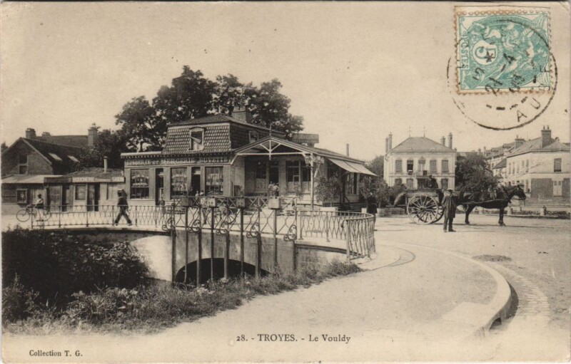Carte postale ancienne Troyes Le Vouldy à Troyes