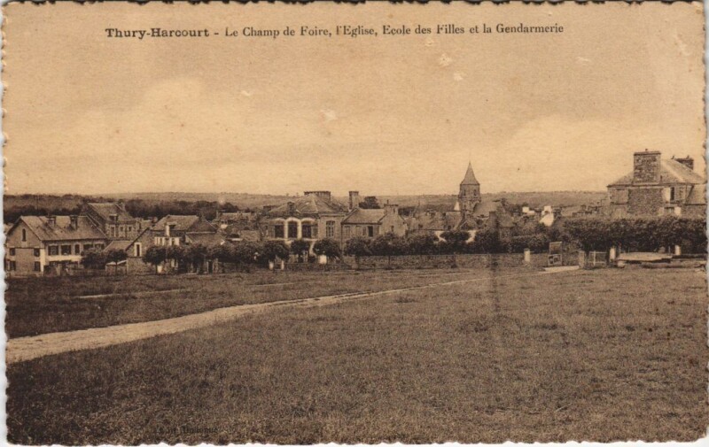 Carte postale ancienne Thury-Harcourt Vue Generale