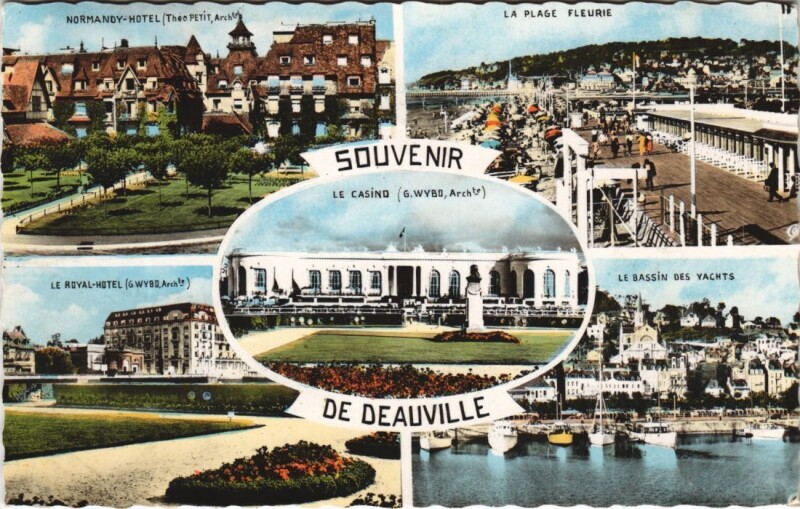 Carte postale ancienne Deauville Scenes à Deauville