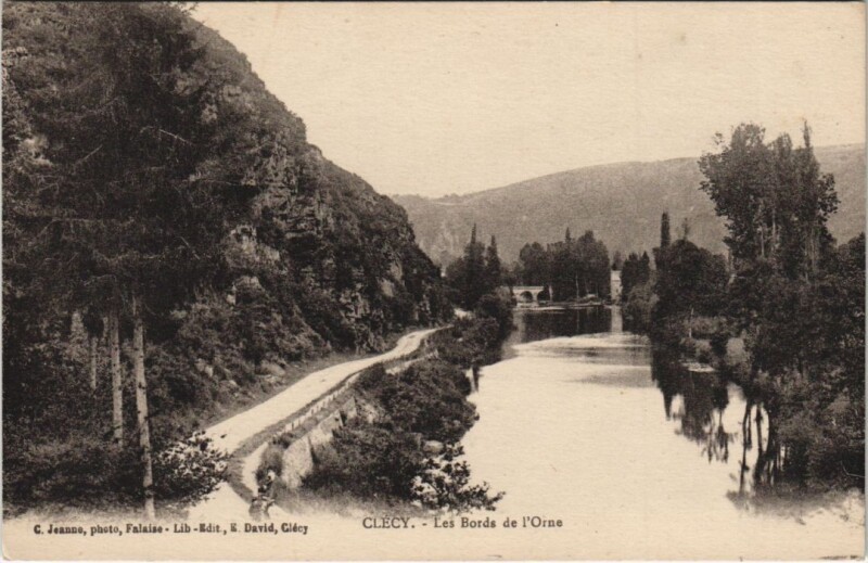 Carte postale ancienne Clecy Les Bords de l'Orne