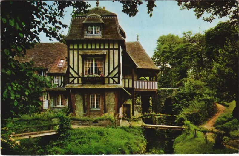 Carte postale ancienne Houlgate Manoir Normand - Le Moulin Landry à Houlgate