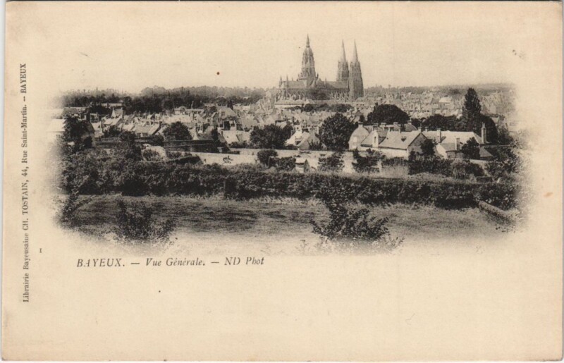 Carte postale ancienne Bayeux Vue Generale à Bayeux