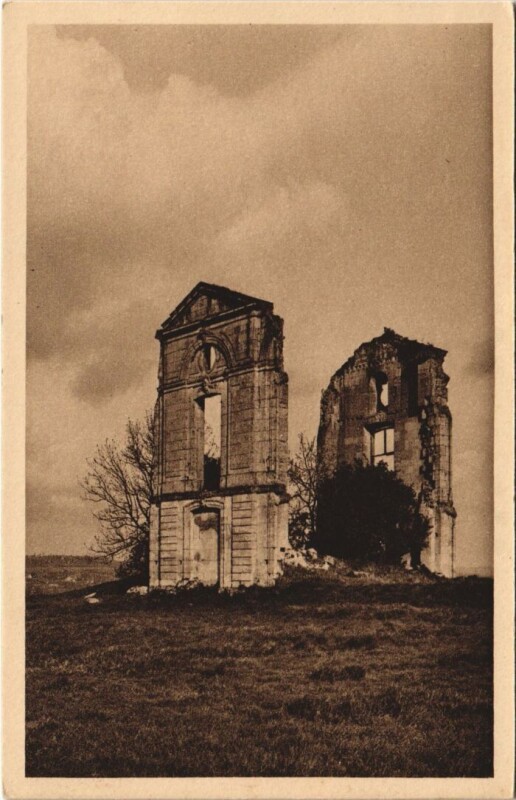 Carte postale ancienne Touques Vestiges du Chateau Lassey à Touques