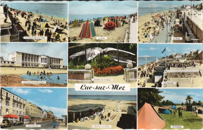Carte postale ancienne Luc-sur-Mer Scenes à Luc-sur-Mer