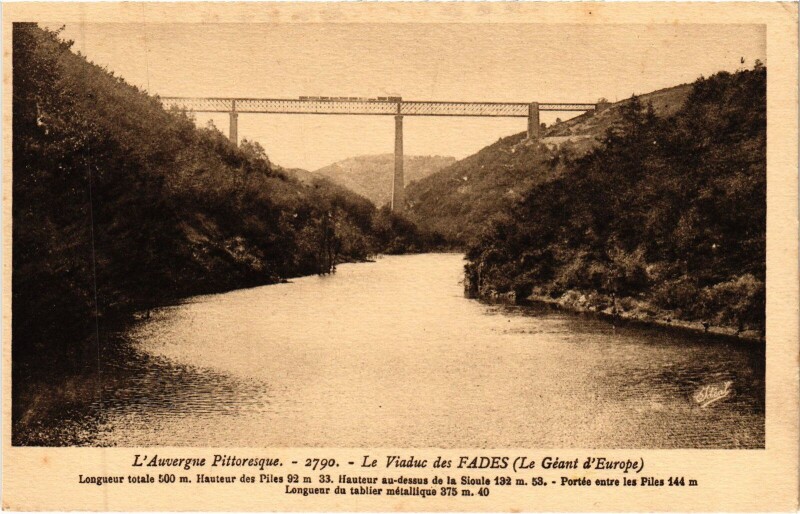 Carte postale ancienne Le Viaduc des Fades