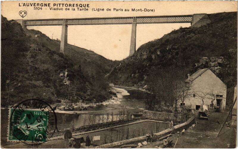 Carte postale ancienne Viaduc de la Tarde