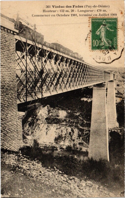 Carte postale ancienne Viaduc des Fades
