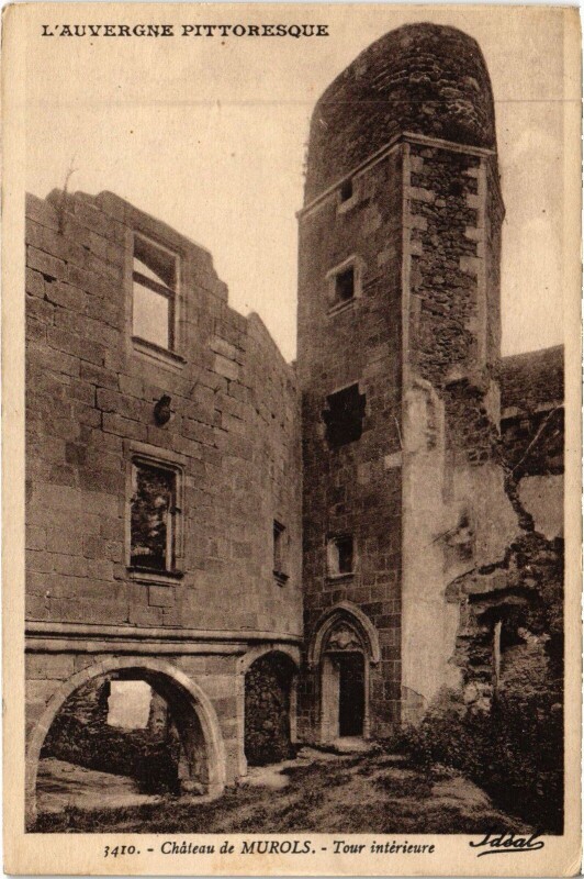 Carte postale ancienne Murol Chateau de Murols - Tour Interieure à Murol