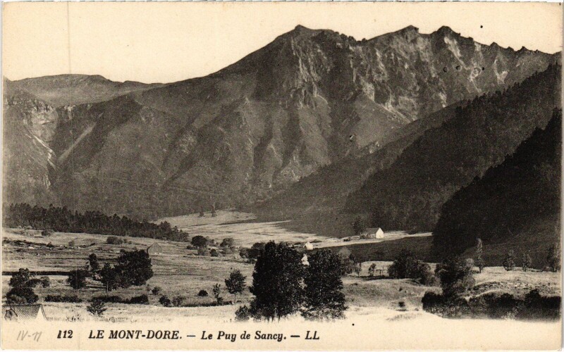 Carte postale ancienne Le Mont-Dore Le Puy de Sancy à Mont-Dore