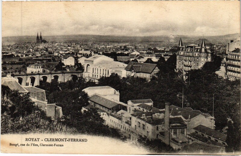 Carte postale ancienne Royat Clermont-Ferrand - Vue Generale à Clermont-Ferrand