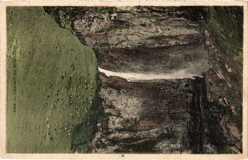 Carte postale ancienne Le Mont-Dore Cascade du Mont-Dore à Mont-Dore