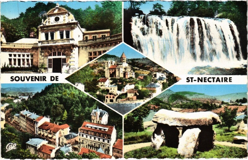 Carte postale ancienne Saint-Nectaire Scenes à Saint-Nectaire