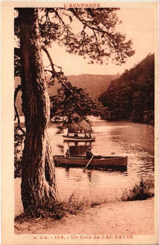 Carte postale ancienne Un Coin du Lac Pavin