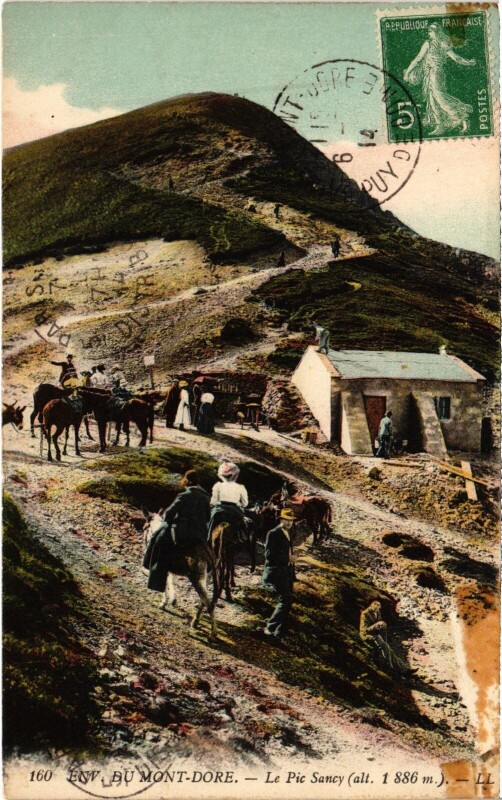 Carte postale ancienne Le Mont-Dore Env. - Le Pic sancy à Mont-Dore