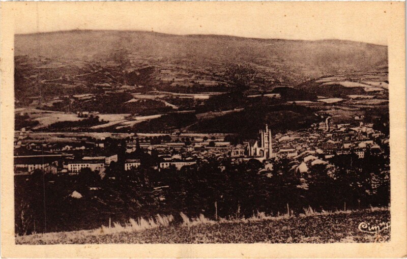 Carte postale ancienne Ambert Vue Generale à Ambert