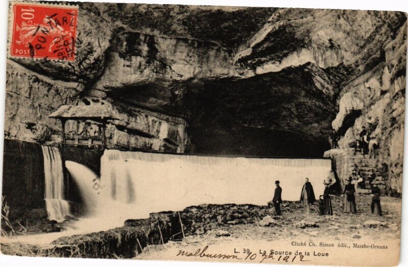 Carte postale ancienne La Source de la Loue