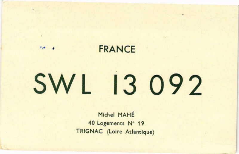 Carte postale ancienne Radio Swl 13 092